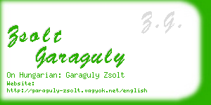 zsolt garaguly business card